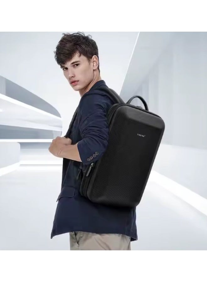 تايجرنو حقيبة ظهر Tigernu متعددة الوظائف مضادة للسرقة ومقاومة للماء ذات هيكل صلب أسود، طراز T-B9152 - Image 3