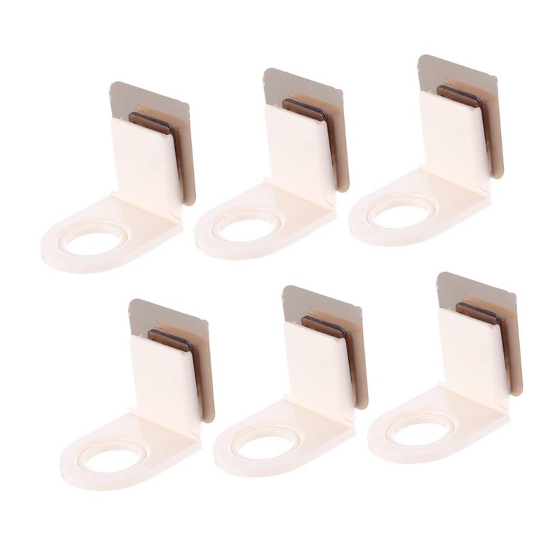 Self Adhesive Wall Mounted Shampoo Holders 6pcs Traceless Bathroom Storage - Image 2