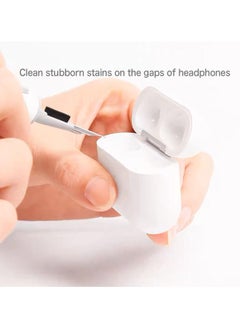 TLAXCA AirPods Cleaning Kit - 3-in-1 Earphone Cleaner Kit Compatible AirPod/AirPod Pro with Sponge, Brush, Metal Tip, Multifunctional Earphone Cleaning Kit for Earbuds, AirPods, Charging Cases  - Image 2