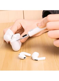 TLAXCA AirPods Cleaning Kit - 3-in-1 Earphone Cleaner Kit Compatible AirPod/AirPod Pro with Sponge, Brush, Metal Tip, Multifunctional Earphone Cleaning Kit for Earbuds, AirPods, Charging Cases  - Image 4