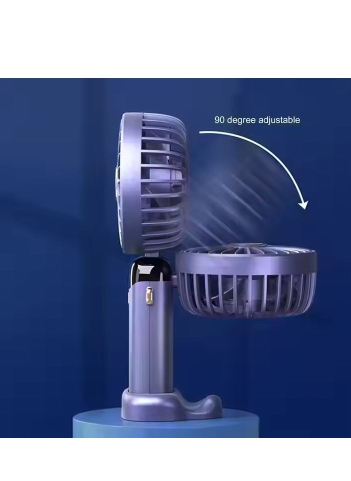 USB Rechargeable Fan Model N15 - Pin Shape - Blue
