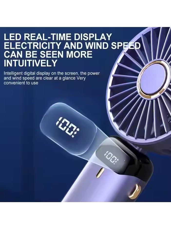 USB Rechargeable Fan Model N15 - Pin Shape - Blue