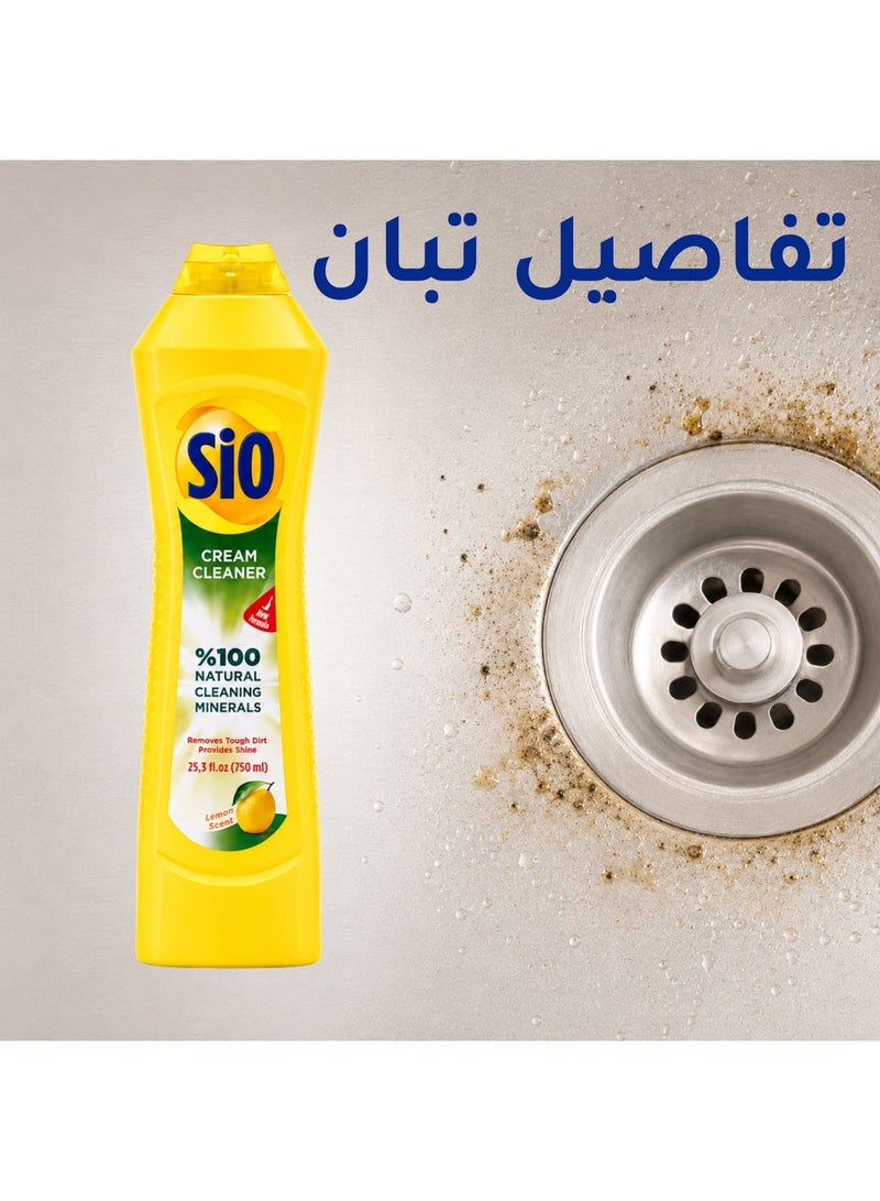 SIO Lemon Cream Cleaner 750ml – Multi-Surface Powerful Cleaning & Fresh Lemon Scent - Image 5