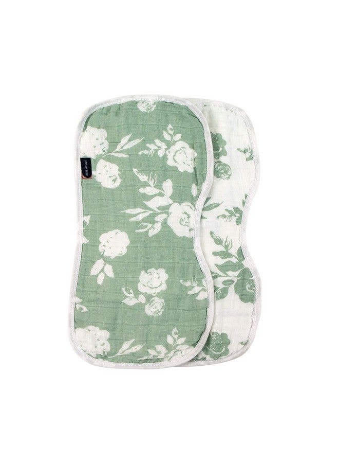 Bebe au Lait Classic Muslin Baby Burp Cloth Set Vintage And Modern Floral 8.5X17 Inch (Pack Of 1) - Image 1