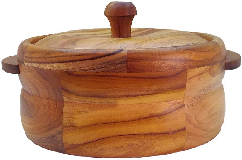 SUPREME Supreme Mall Label Wooden Hot Pot Chapati Box Classerole Brown - Image 1