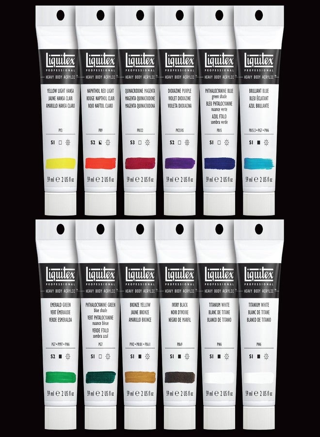 Liquitex Professional Acrylic Set Heavy Body Classic 12 - Image 3