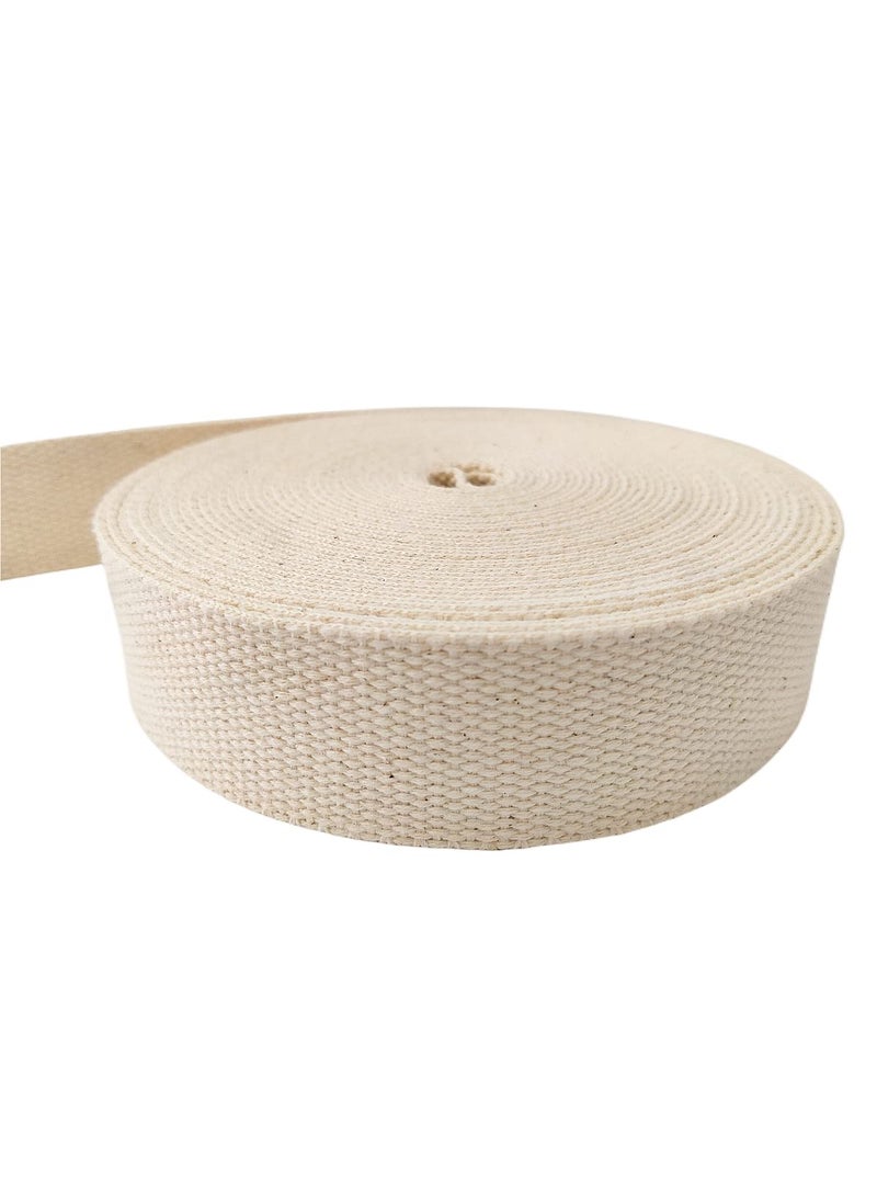 Abbaoww Abbaoww 11 Yards Natural Heavy Cotton Webbing 15 Inch for Sewing DIY Craft Bags Making Outdoor Supplies 15 Inch 