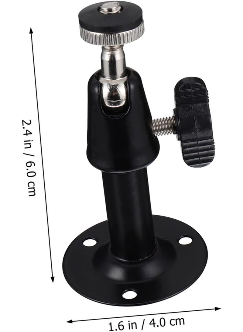 Security Camera Mount Brackets Set - Adjustable 90-Degree Tilt Wall & Ceiling Mount for Indoor/Outdoor Surveillance Cameras (Black) - Image 2