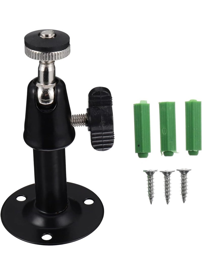 Security Camera Mount Brackets Set - Adjustable 90-Degree Tilt Wall & Ceiling Mount for Indoor/Outdoor Surveillance Cameras (Black) - Image 4
