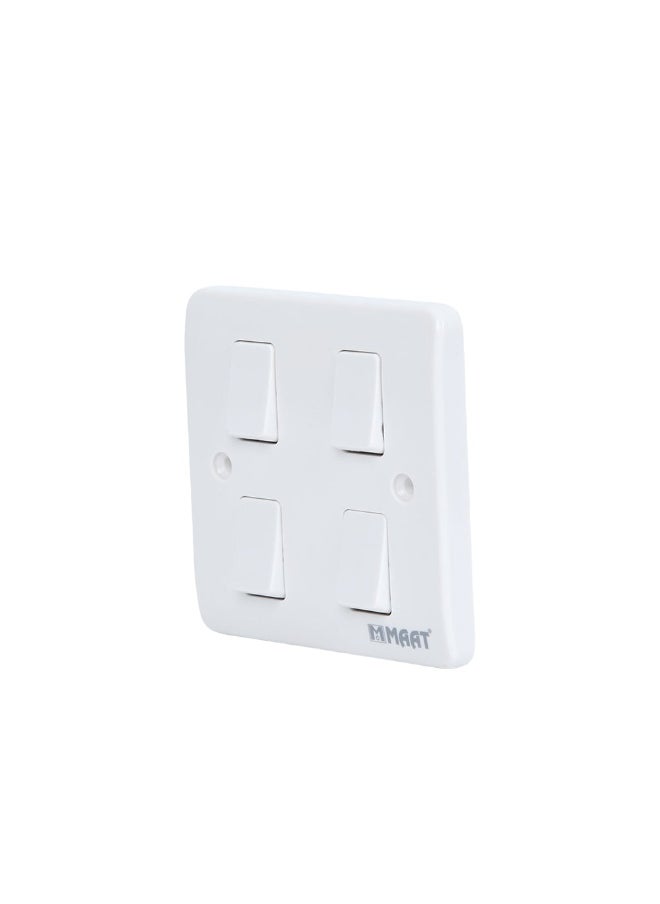 MAAT 4 gang 2-way plate switch 