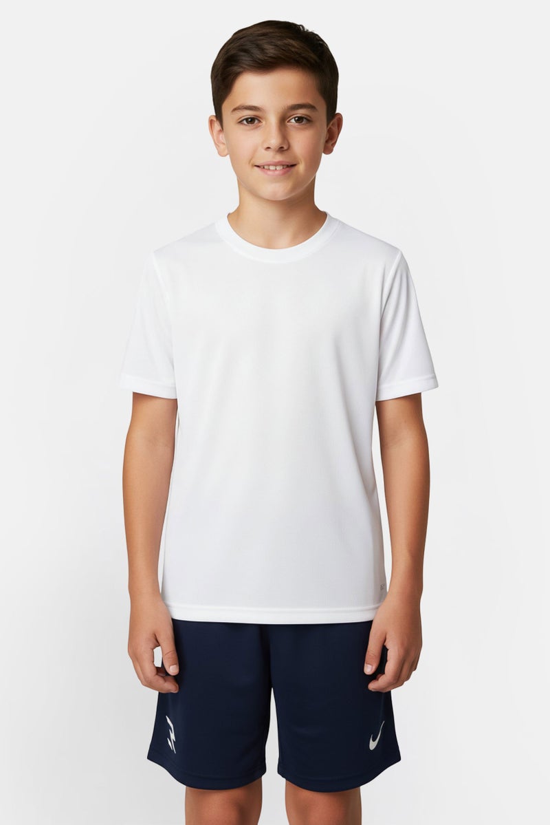 Nike 3Brand by Russell Wilson Kids Boys Embroidered Logo Training Shorts, Navy - Image 1