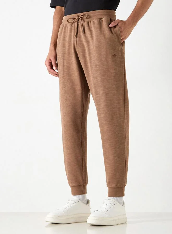 Kappa Kappa Logo Detail Joggers with Drawstring Closure