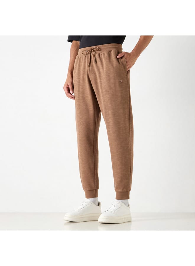 Kappa Kappa Logo Detail Joggers with Drawstring Closure  - Image 1