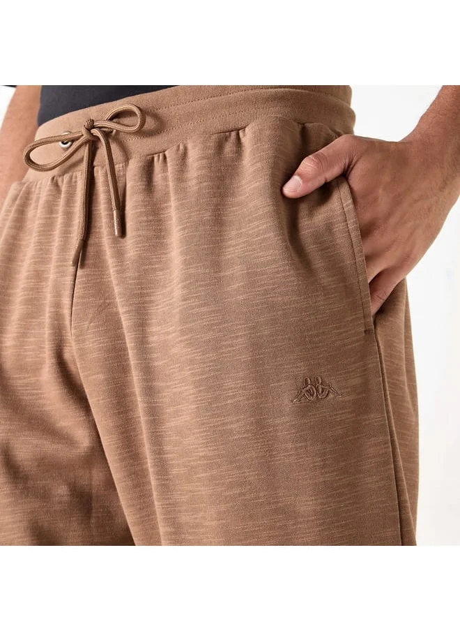 Kappa Kappa Logo Detail Joggers with Drawstring Closure