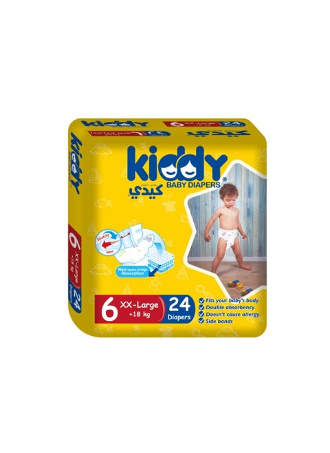 Baby Diapers stretch XX-Large (size 6) (22+2) diapers
