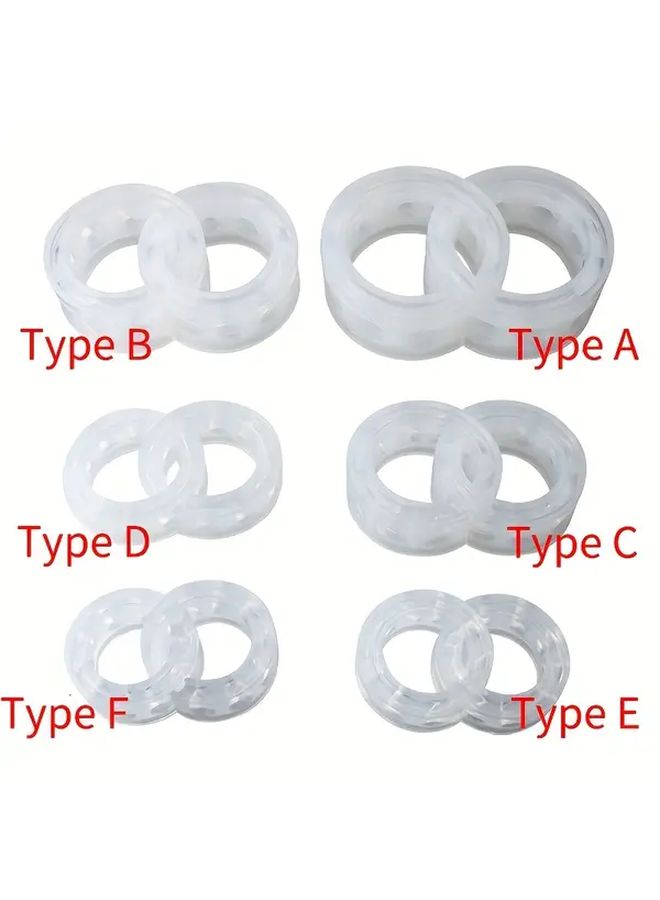 Car Shock Absorber Spring Buffer Heavy Duty Reinforced Bumper Polyurethane With C Type For Vehicle Load Protection Automotive Suspension Part Replacement 1 Pair - Image 1