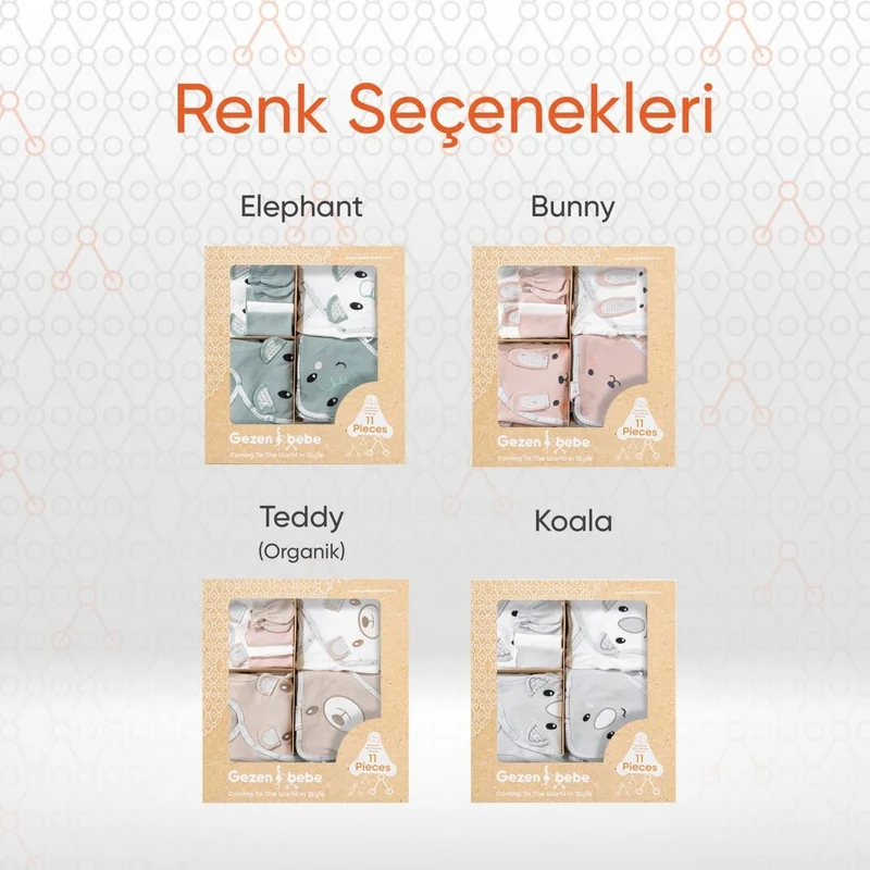 Gezenbebe Hero Baby Hospital Discharge Set 11 Piece Koala