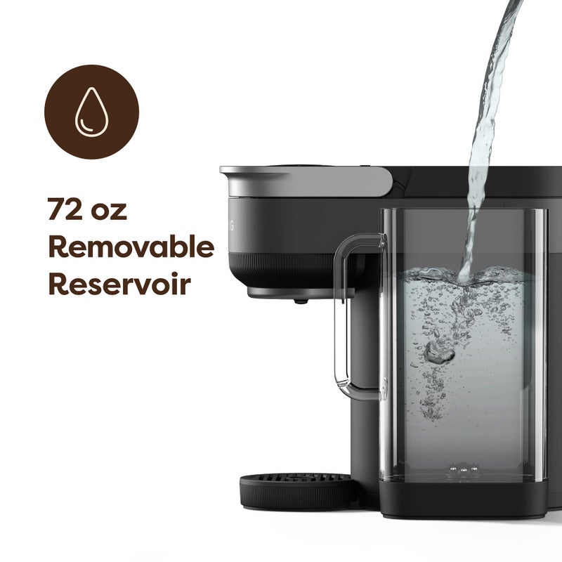Keurig صانعة القهوة كيريج K-Crema ذات الكوب الواحد، تقنية ضغط الحقن وتعدد التدفقات، تحضر قهوة مغطاة بالكريمة، لقطات على طراز الإسبريسو، قهوة كلاسيكية، شاي، كاكاو، خزان قابل للإزالة بسعة 72 أونصة - Image 5