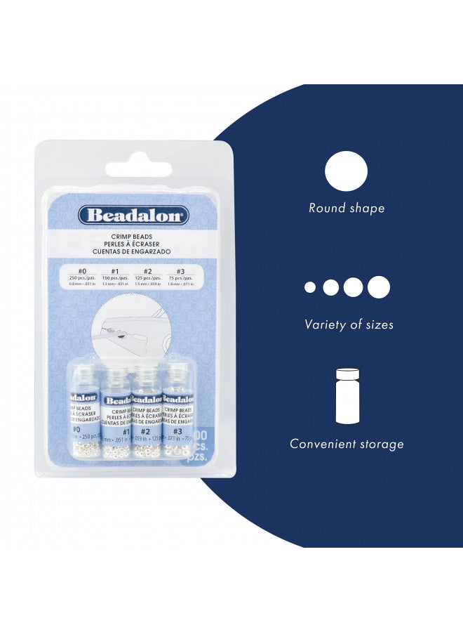 Beadalon Crimp Tube Assorted Color Variety Pack, Size #2-600 pcs, Silver, Gold, Copper, Hematite Color for Jewelry Making & Beading - Image 3