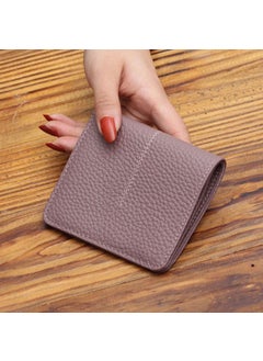 RFID Blocking Slim Leather Wallet for Women Taro purple