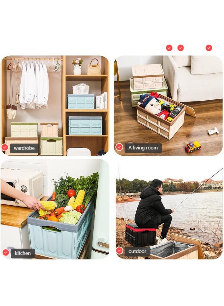 Foldable Car Trunk Storage Box, In-Car Storage Container, Multi-functional Foldable Car Trunk Organizer, Car Storage Bin, Collapsible Portable Storage Box  - Image 4