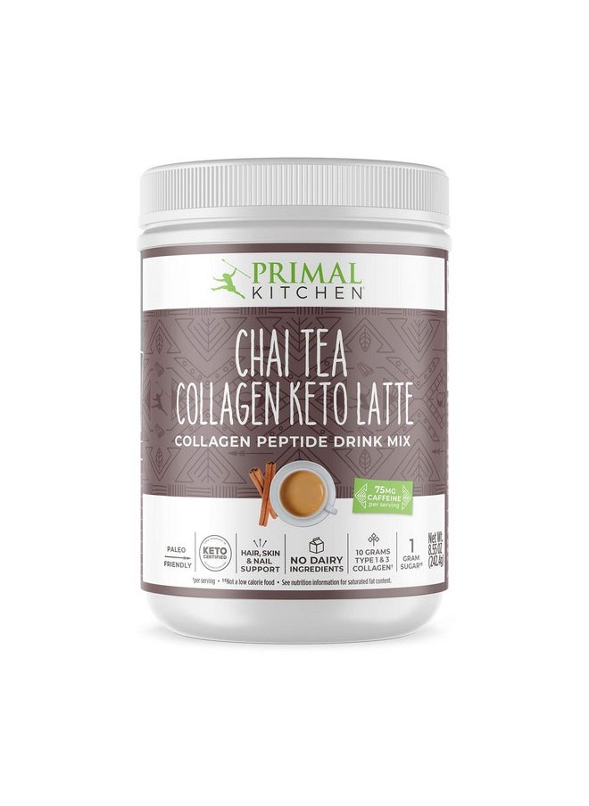 Primal Kitchen - Collagen Keto Latte Powder Chai Tea Collagen Peptide Drink Mix 8.55 Ounces - Image 1