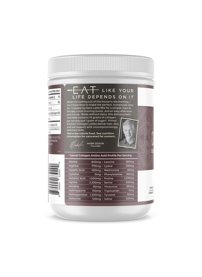 Primal Kitchen - Collagen Keto Latte Powder Chai Tea Collagen Peptide Drink Mix 8.55 Ounces - Image 1