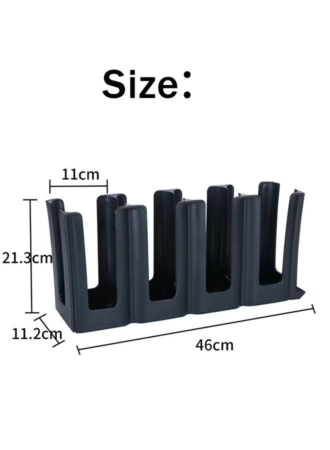 Cup Holder Lid Dispenser Organizer High Quality Cup and Lid Organizer Plastic Cup Holder for Coffee Shop Party Office Kitchen Disposable Cup Holder with 4 Compartments - Image 2