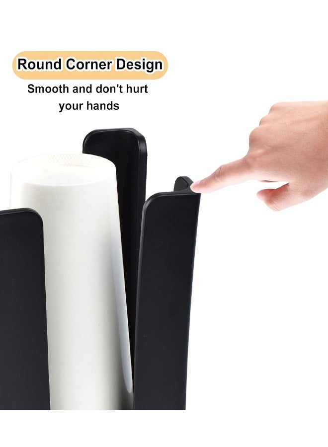 Cup Holder Lid Dispenser Organizer High Quality Cup and Lid Organizer Plastic Cup Holder for Coffee Shop Party Office Kitchen Disposable Cup Holder with 4 Compartments - Image 4