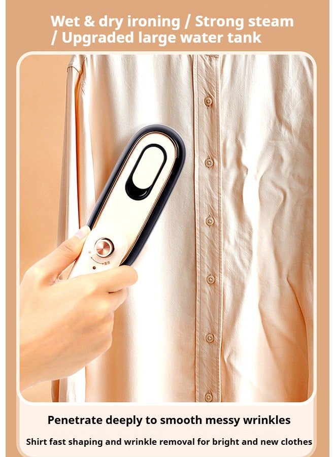 Splendors Portable Iron 1000W Electric Travel Mini Handheld Iron Steamer Dry And Wet Ironing Machine （With Wire） 180°Swivel Handle With（Ivory） - Image 4