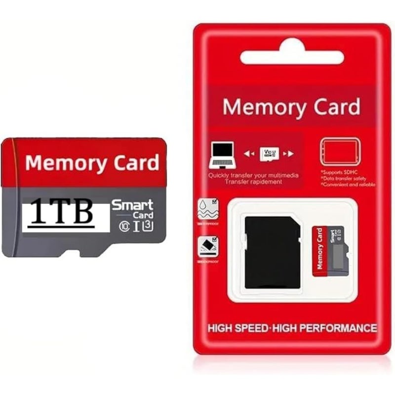 MicroSDXC card 1024GB for smartphones drones action cameras, high-speed UHS-I, V30 U3 A2 rated, 4K UHD support, black, durable plastic housing - Image 1