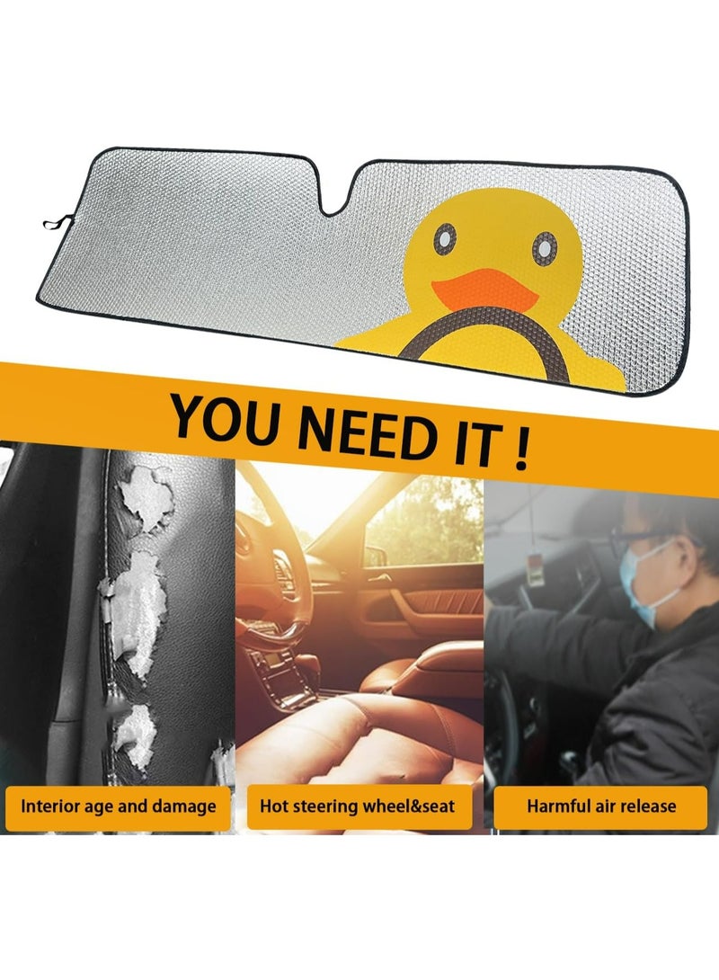 Oasisgalore Universal Windshield Sun Shade for Jeep Wrangler TJ/JK/JL & Gladiator JT (2/4 Door)Accessories - Heat Reflective Sunshade Cover - Image 5