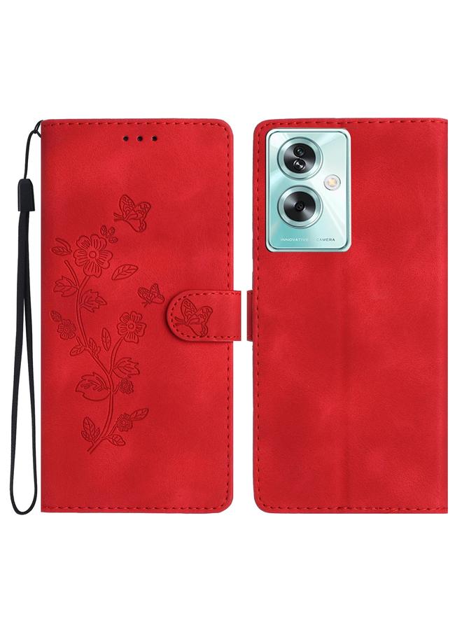 S-TOP Case For OPPO A79 5G Flower Butterfly Embossing Pattern Leather Phone Case - Image 1