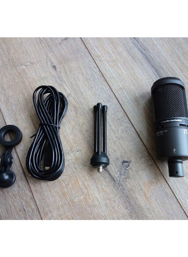 audio-technica Plus Cardioid Condenser USB Microphone AT2020USB PLUS Black - Image 3