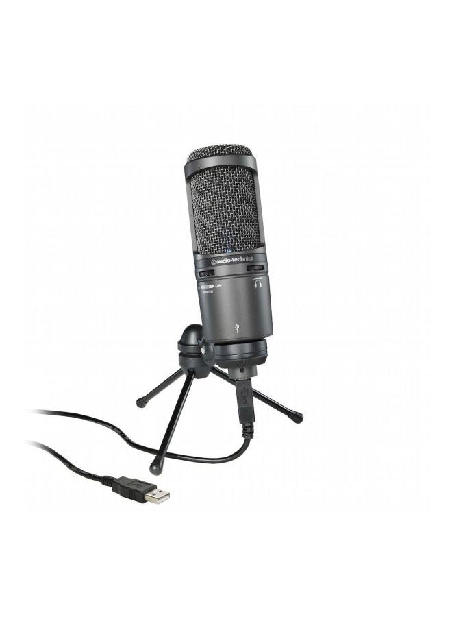 audio-technica Plus Cardioid Condenser USB Microphone AT2020USB PLUS Black - Image 1