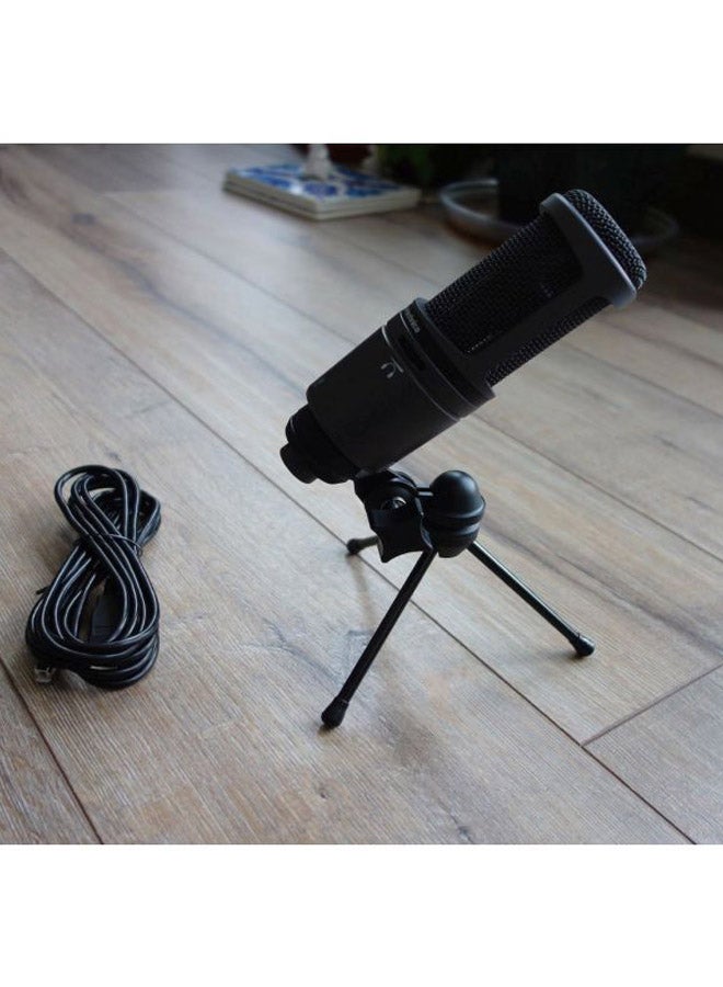 audio-technica Plus Cardioid Condenser USB Microphone AT2020USB PLUS Black - Image 4