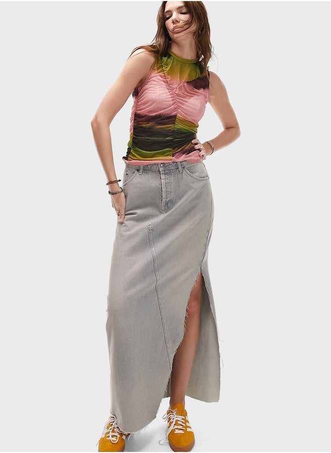 TOPSHOP Sleeveless Ruched Top  - Image 4