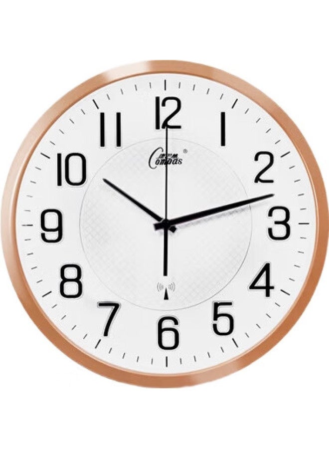 Compas (Compas) Wall Clock Radio-Controlled Clock Living Room Clock Smart Automatic Timekeeping Radio-Controlled Clock C6891 Flash Gold 34.6Cm - Image 3
