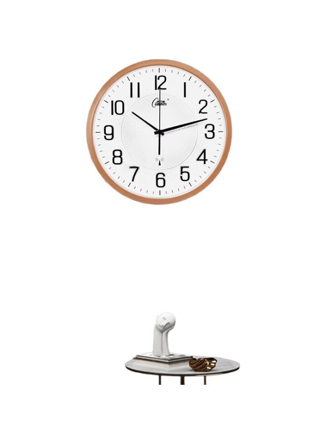 Compas (Compas) Wall Clock Radio-Controlled Clock Living Room Clock Smart Automatic Timekeeping Radio-Controlled Clock C6891 Flash Gold 34.6Cm - Image 2