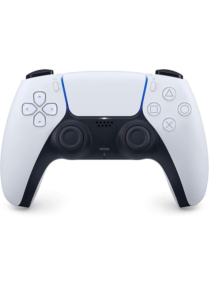 Wireless Game Controller – Dual Vibration, Touch Panel, LED Indicator, USB Cable, White - Image 1
