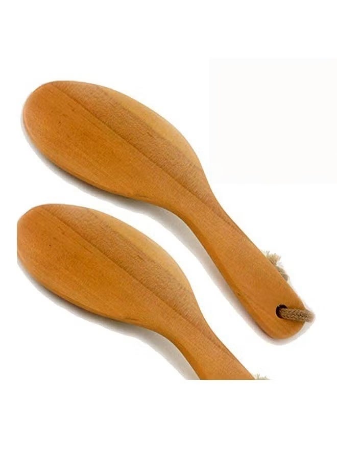 فرشاة للجسم للاستخدام الجاف والرطب من قطعتين بني - Image 2