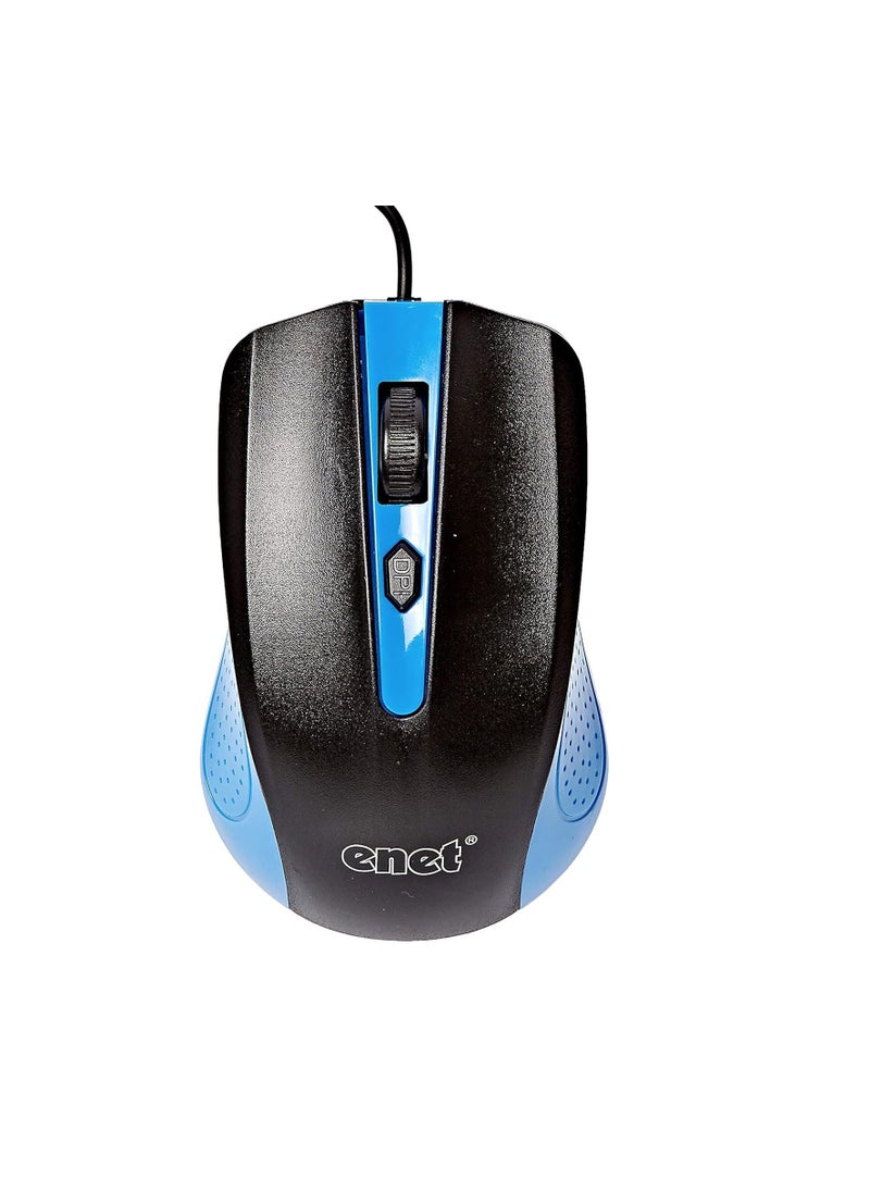 Enet Enet G210-03 Optical Mouse Blue  - Image 1