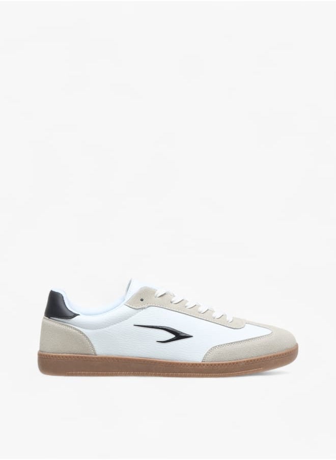 Dash Men Panelled Sneakers with Lace-Up Closure  - Image 3