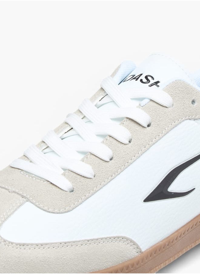 Dash Men Panelled Sneakers with Lace-Up Closure  - Image 4
