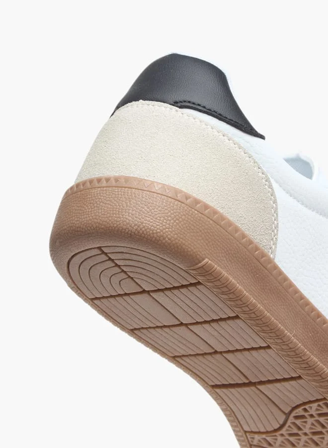 Dash Men Panelled Sneakers with Lace-Up Closure