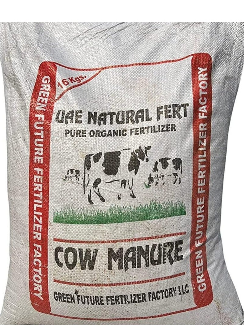 Green Future Cow Manure 100% Natural Organic Fertilizer 16kg | Made In UAE - Image 1