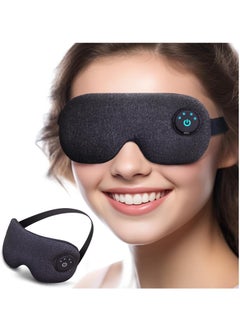 XiuWoo USB Rechargeable Cordless Electric Sleep Eye mask, Soft Heating Eye Pad, Warm Eye Compress with Battery Indicators for Dry Eyes  - Image 1