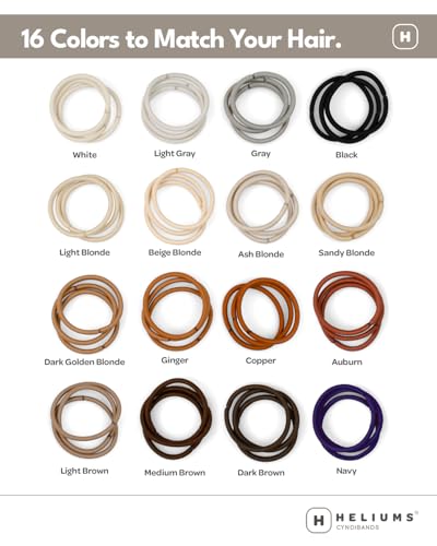 Cyndibands Elastic Hair Ties – Copper Orange - No Damage 4mm Ponytail Holders for Women & Kids, 24-Pack Hair Elastics in Neutral Colors - Image 4