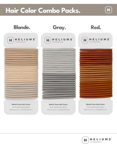 Cyndibands Elastic Hair Ties – Copper Orange - No Damage 4mm Ponytail Holders for Women & Kids, 24-Pack Hair Elastics in Neutral Colors - Image 5