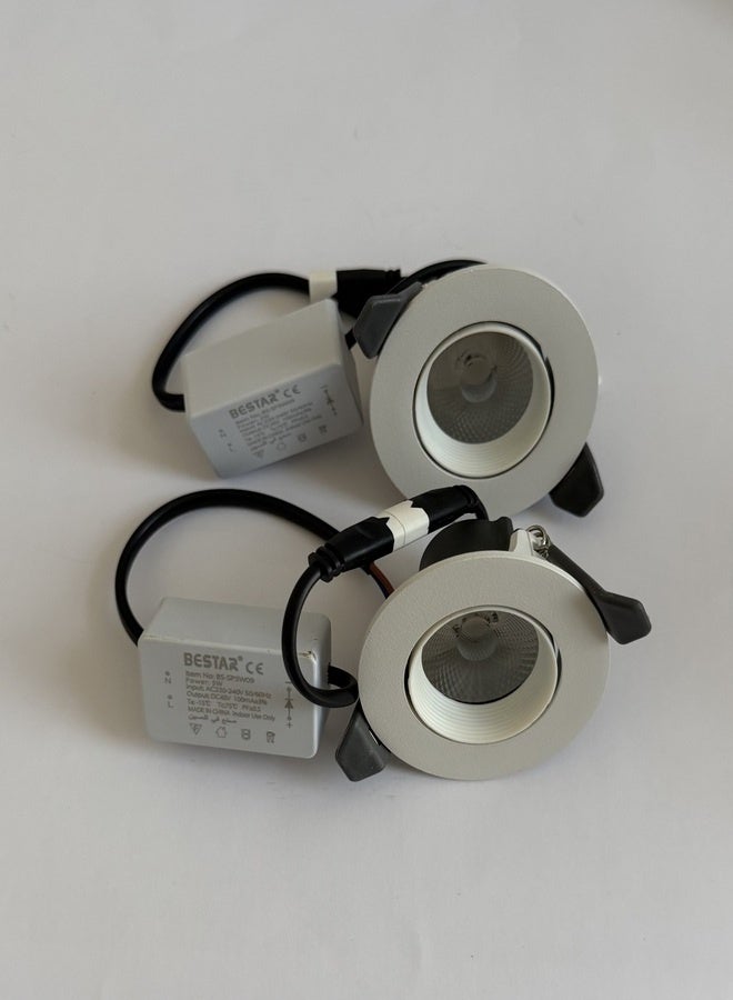Bestar 2 Pack Spotlight Bulbs 5W, Cool White, No Flickering, Energy Saving Led Bulbs the fin design heatsink provides maximum air flow and minimum heat resistance from the entire operation. - Image 2